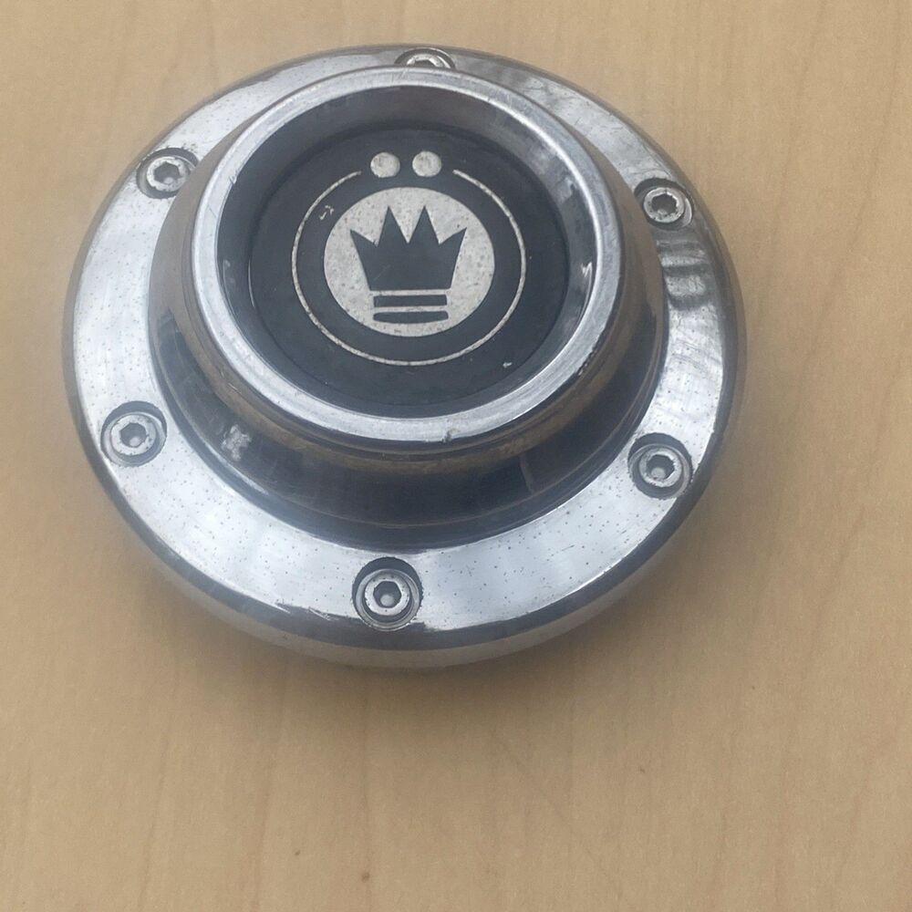 One (1) Konig Wheels Center Cap Chrome & Black  C373-3  68mm  2.75"